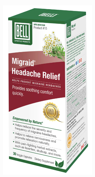 Migraid pour maux de tête - Bell #15